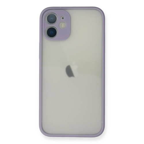 iPhone 11 Pro Max Kılıf Montreal Silikon Kapak - Mor