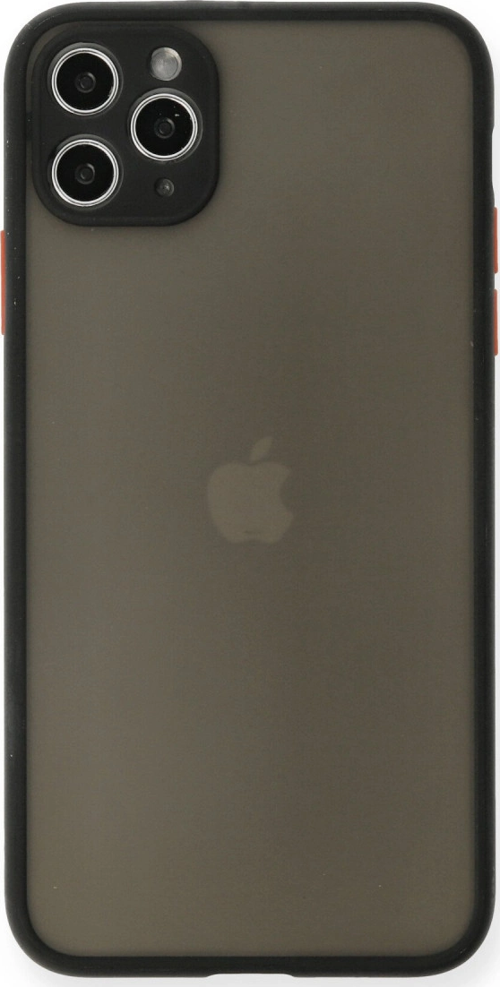 iPhone 11 Pro Max Kılıf Montreal Silikon Kapak - Siyah