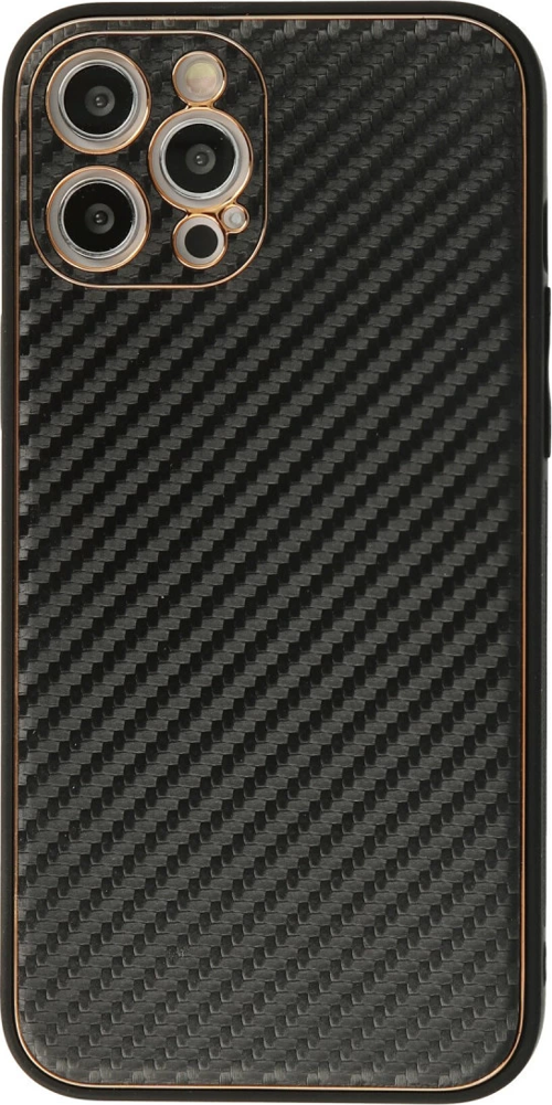 iPhone 12 Pro Kılıf Coco Karbon Silikon - Siyah