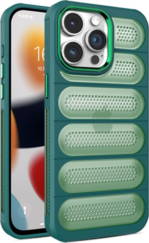 iPhone 14 Pro Max Kılıf Airmax Silikon Kapak - Koyu Yeşil