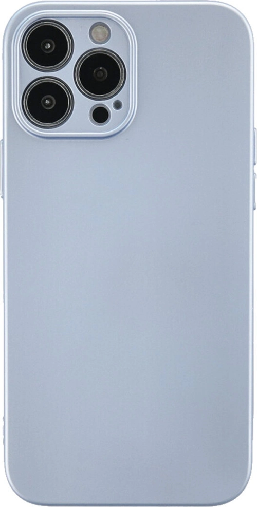 iPhone 13 Pro Max Kılıf Nano İçi Kadife Silikon - Sky Blue