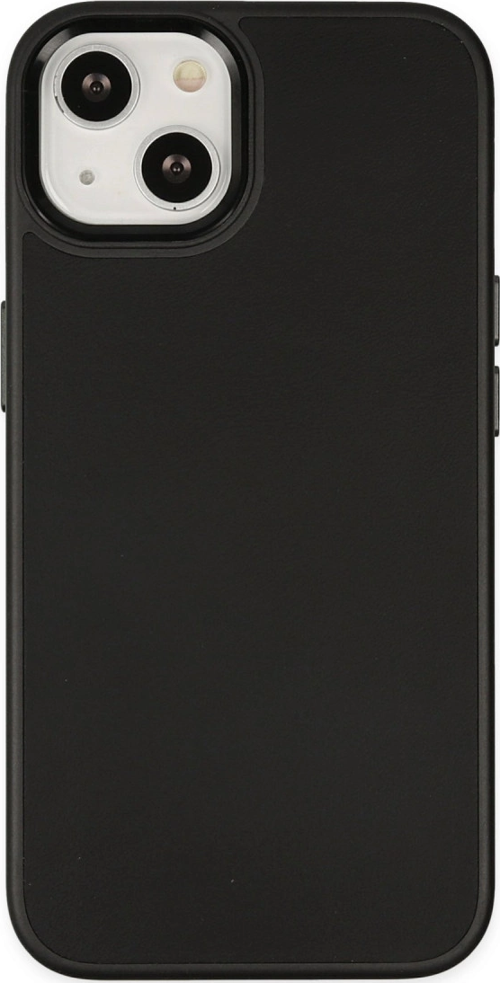 iPhone 14 Plus Kılıf Asya Deri Silikon - Siyah