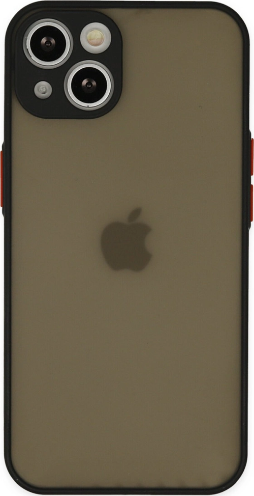 iPhone 14 Kılıf Montreal Silikon Kapak - Siyah