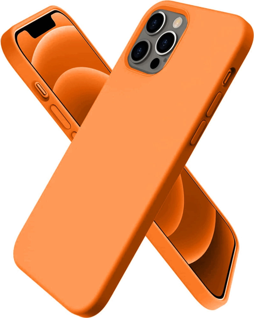 iPhone 12 Pro Kılıf First Silikon - Turuncu