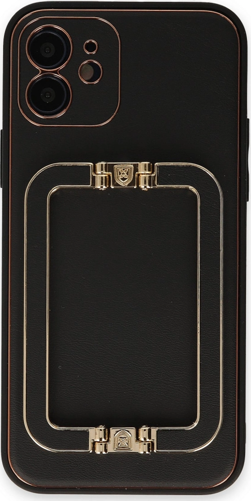iPhone 12 Kılıf Coco Elit Kapak - Siyah