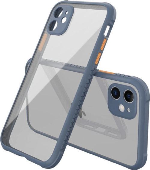 iPhone 12 Mini Kılıf Miami Şeffaf Silikon - Gri