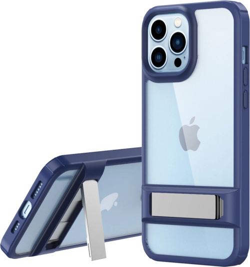 iPhone 13 Pro Max Kılıf Rolet Stand Kapak - Lacivert
