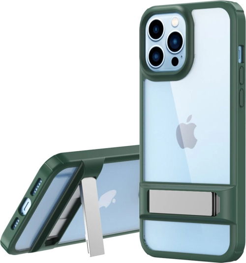 iPhone 13 Pro Max Kılıf Rolet Stand Kapak - Yeşil