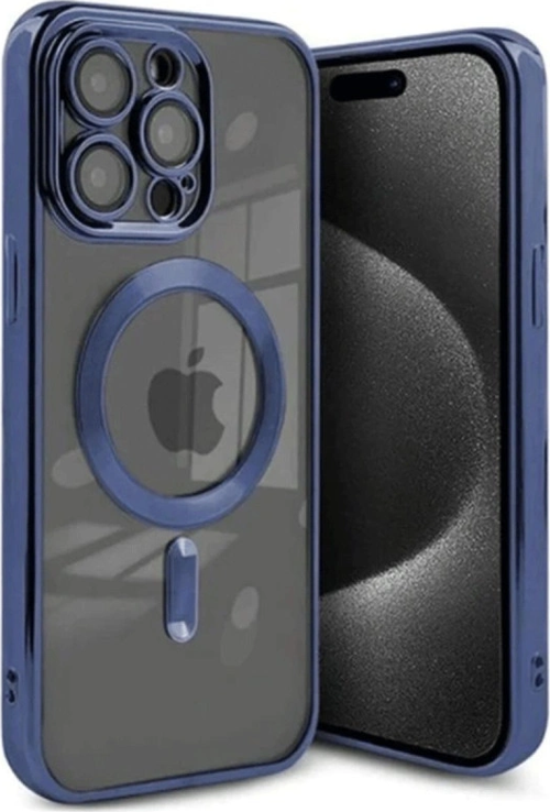 iPhone 15 Pro Kılıf Kross Magneticsafe Kapak - Lacivert