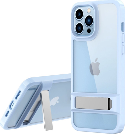 iPhone 13 Pro Max Kılıf Rolet Stand Kapak - Sierra Blue