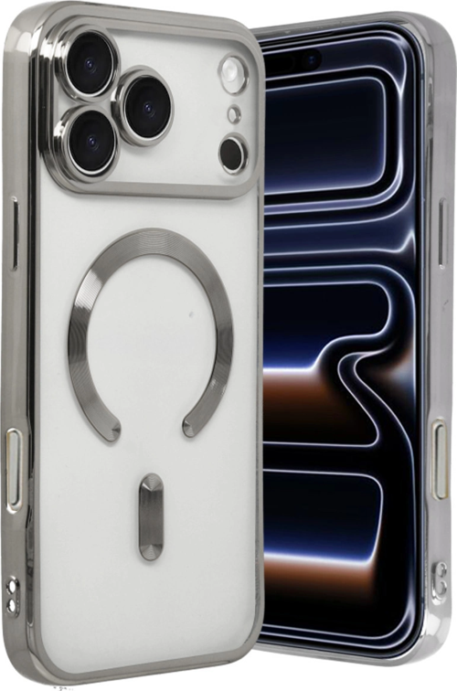 iPhone 17 Pro Kross Magneticsafe Kapak - Gümüş