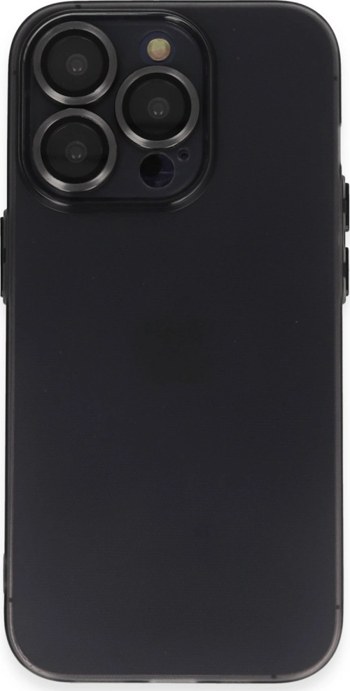 iPhone 14 Pro Kılıf Luko Lens Silikon - Siyah