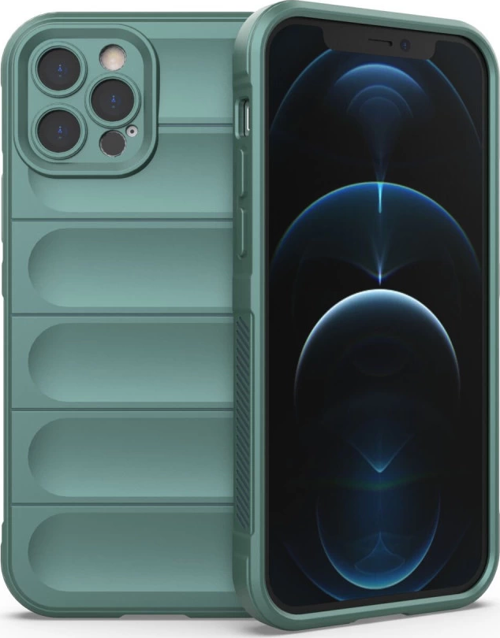 iPhone 12 Pro Kılıf Optimum Silikon - Koyu Yeşil