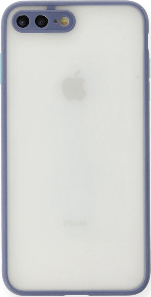 iPhone 7 Plus Kılıf Montreal Silikon Kapak - Gri