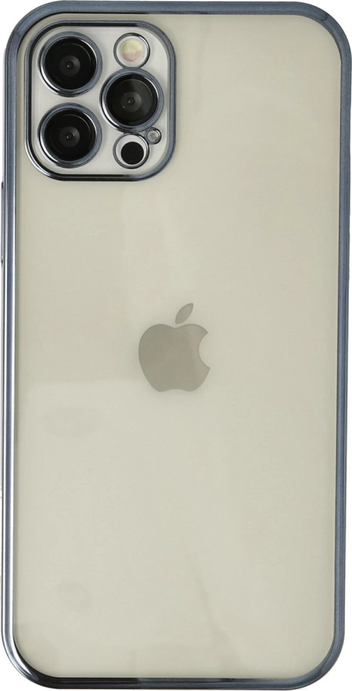 iPhone 12 Pro Kılıf Kamera Korumalı Lensli Silikon - Lacivert