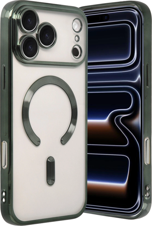 iPhone 17 Pro Kross Magneticsafe Kapak - Koyu Yeşil