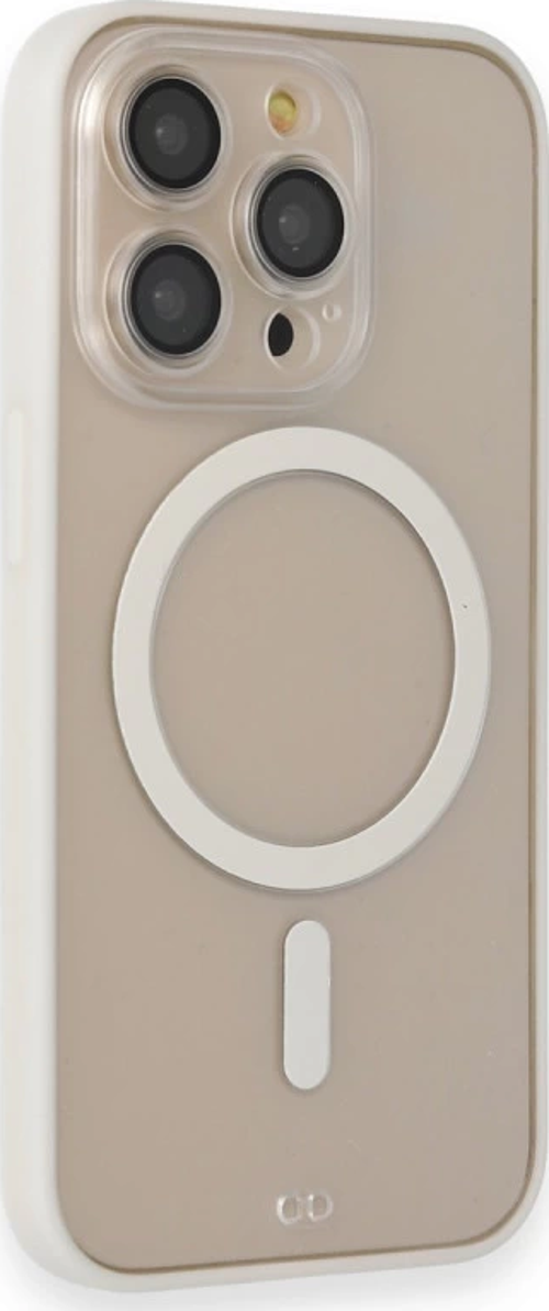 iPhone 14 Pro Kılıf Grand Magneticsafe Kapak - Beyaz