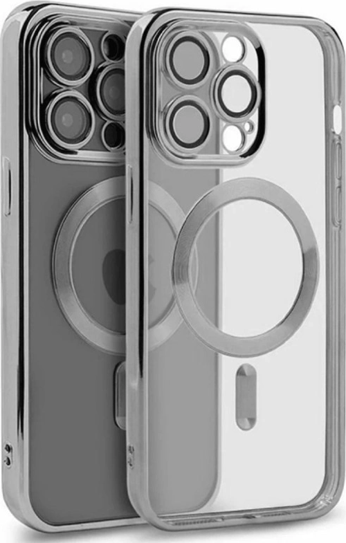iPhone 15 Pro Kılıf Kross Magneticsafe Kapak - Gümüş