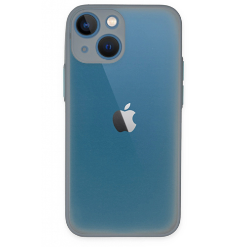 iPhone 15 Plus Kılıf Montreal Silikon Kapak - Gri