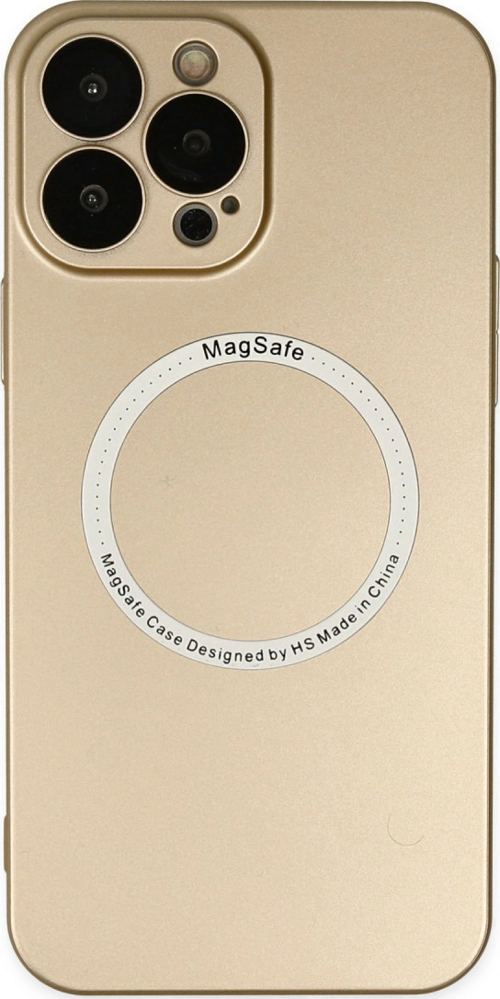 iPhone 14 Pro Kılıf Jack Magneticsafe Lens Silikon - Gold