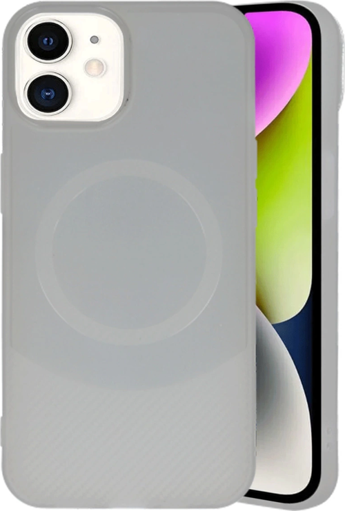 iPhone 11 Kılıf Maya Karbon Kapak - Gri