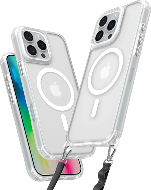 iPhone 16 Pro Max Kılıf Enka Magsafe Silikon Kılıf - Şeffaf