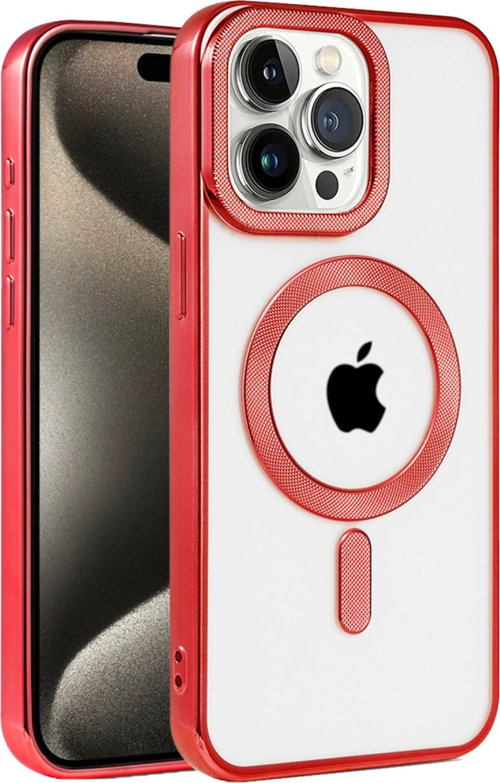 iPhone 14 Pro Max Kılıf Kronos Magsafe Kapak - Kırmızı