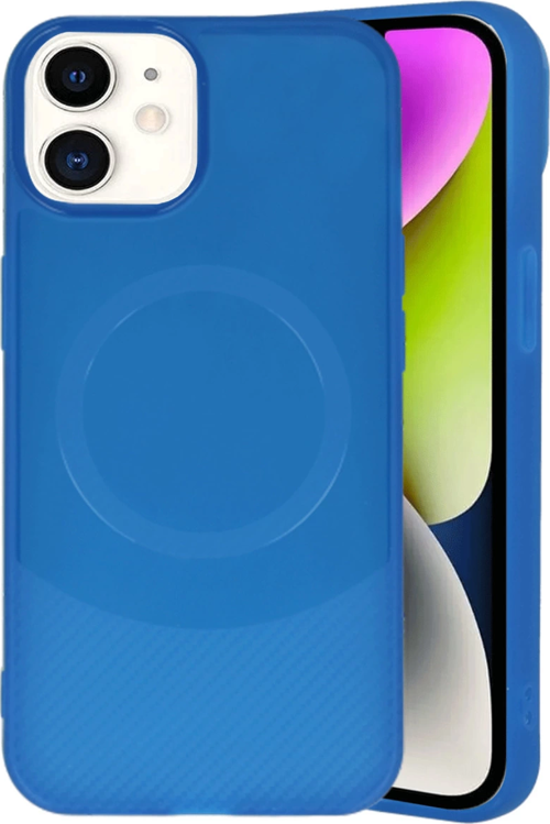 iPhone 11 Kılıf Maya Karbon Kapak - Lacivert