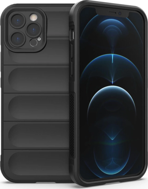 iPhone 12 Pro Kılıf Optimum Silikon - Siyah