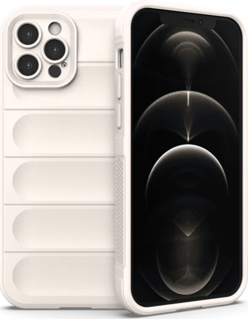 iPhone 12 Pro Kılıf Optimum Silikon - Krem