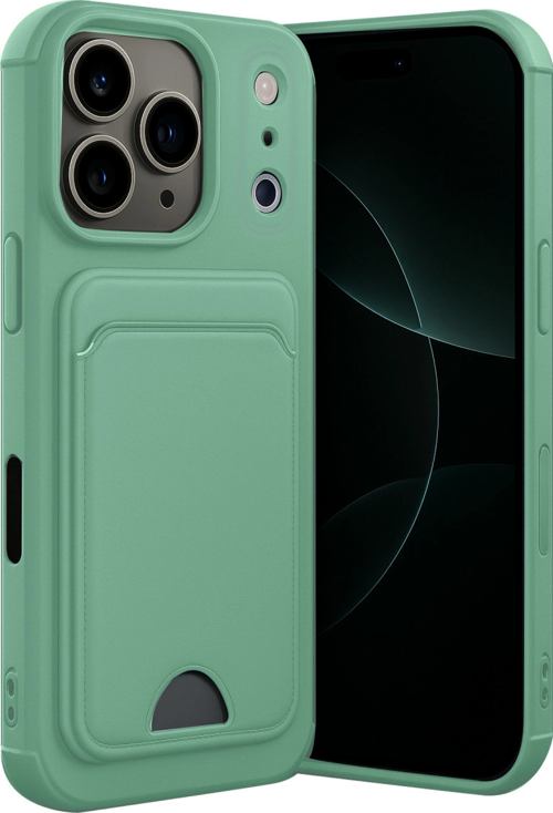 iPhone 17 Pro Max Kelvin Kartvizitli Silikon - Açık Yeşil