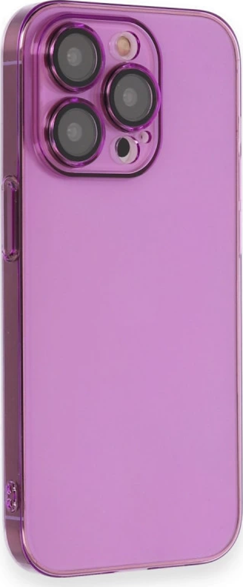 iPhone 14 Pro Max Kılıf Armada Lensli Kapak - Mor