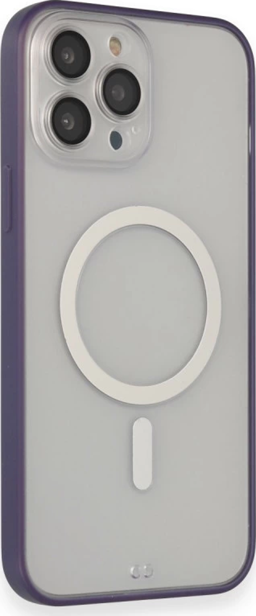 iPhone 14 Pro Kılıf Grand Magneticsafe Kapak - Mor