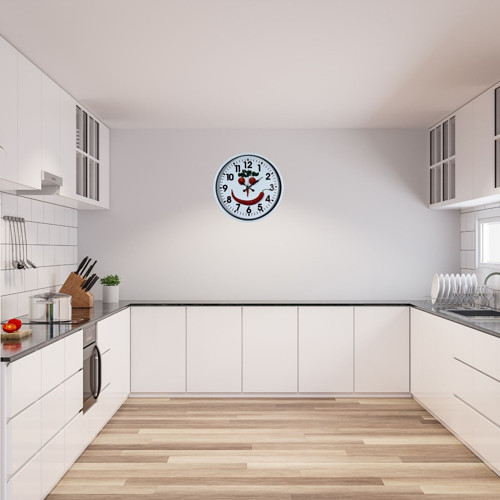 Büro Ev Ofis Hediyesi için 36CM Beyaz Şe Gülümse Duvar Saati