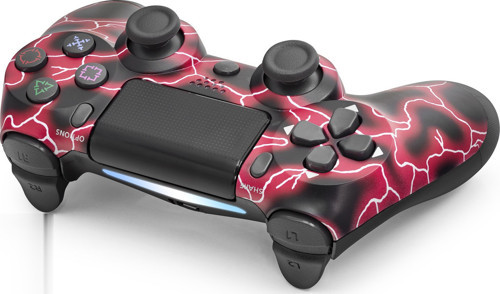 Büro Ev Ofis Oyun Konsolu için Kırmızı Siyah Oyun Kolu Ps4 Uyumlu Gamepad