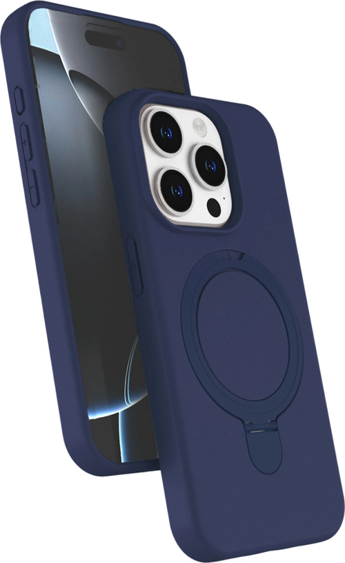 iPhone 14 Pro Max Regal Magsafe Standlı Kapak - Lacivert