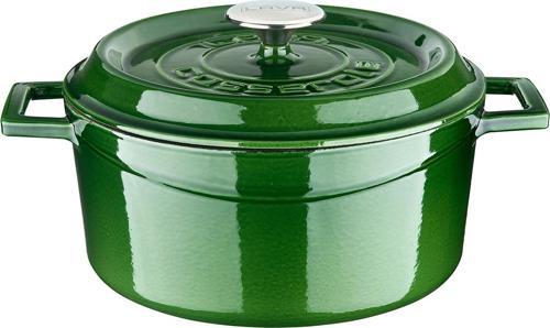 Döküm Yuvarlak Tencere Döküm Demir Yekpare Kulplu Premium Serisi Çap(Ø)24cm.