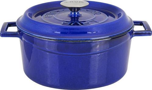 Döküm Yuvarlak Tencere Döküm Demir Yekpare Kulplu Premium Serisi Çap(Ø)24cm.