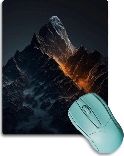 SonicTouch Epik Siyah Dağ Temalı Kaydırmaz Gaming Oyuncu Dikişsiz Mouse Pad17x21cm