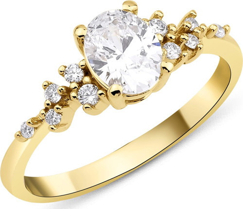 0.92 Karat Oval Kesim Pırlanta Yüzük
