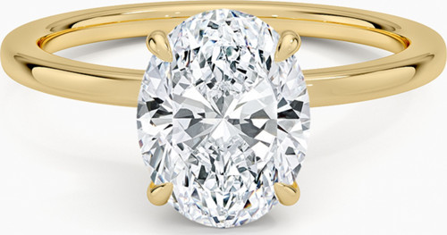 2.00 Karat Oval Tektaş Yüzük