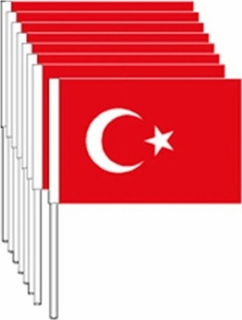 Vatan Sopalı Ay Yıldız Bayrak Küçük 80Li Türk Bayrağı