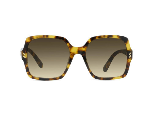 Kadın Güneş Gözlüğü - Kare Havana Kemik Çerçeve Kahverengi Degrade Cam UV400 SC4004