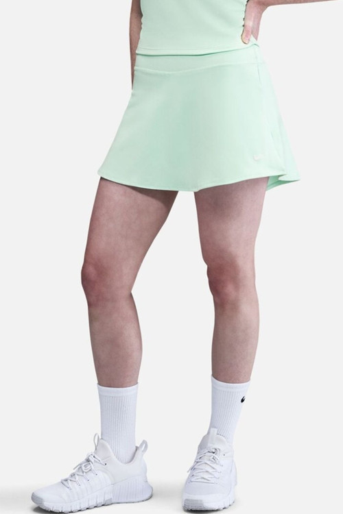 One Dri Fit Hight Rise Skirt Cpsl Spd Short Kadın Yüksek Bel Koşu Antrenman Şortu Yeşil