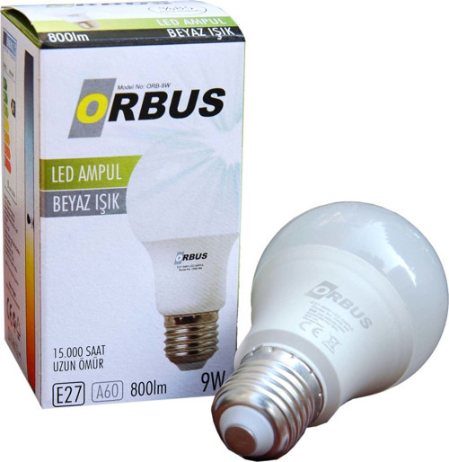 LED AMPUL 9 WATT BEYAZ IŞIK-1 Adet