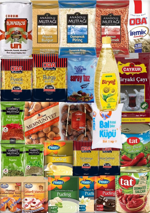 KOPYA - Kumanya Yardım Erzak Gıda Kolisi Süper Paket 26 Parça Ürün