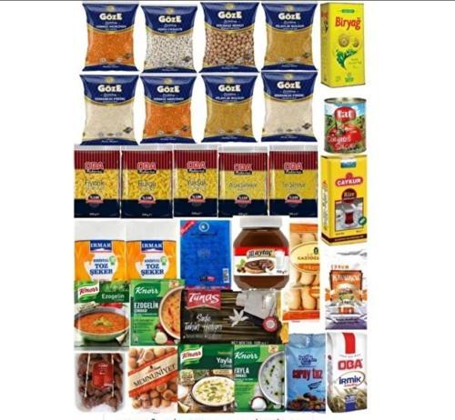 Ramazan paketi kumanya yardım gıda erzak kolisi mega paket 26 parça çeşit 24,6 kg