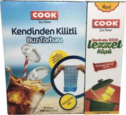 Kendinden Kilitli Buz Torbası + Lezzet Küpü