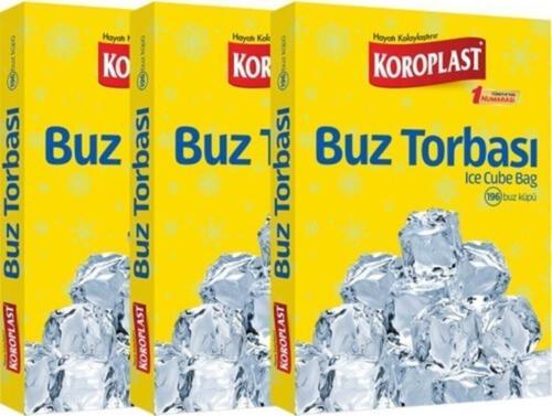 Buz Torbası 196 Küp Buz 3 Paket