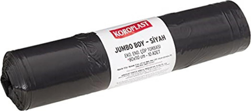 Eko. Endüstriyel Çöp Torbası, Jumbo, Siyah